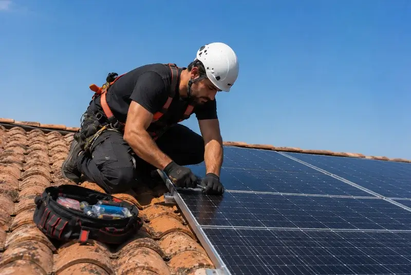Maintenance et monitoring de panneaux solaires à la Forclaz