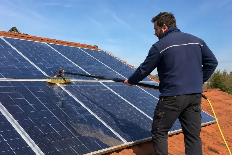 Nettoyage et entretien de panneaux solaires à la Forclaz